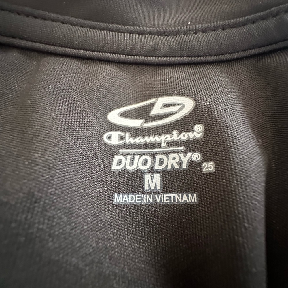 Champion Black Half Zip Athletic Pullover M - Picture 3 of 3